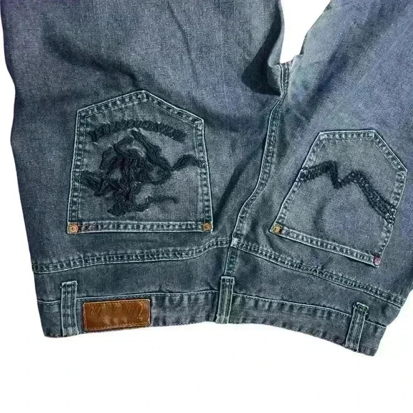 Winchester American Sz36 Men Jeans Stars And Strips Western Classic - Picture 11 of 15